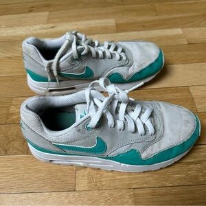 Nike White and Teal Shoes
